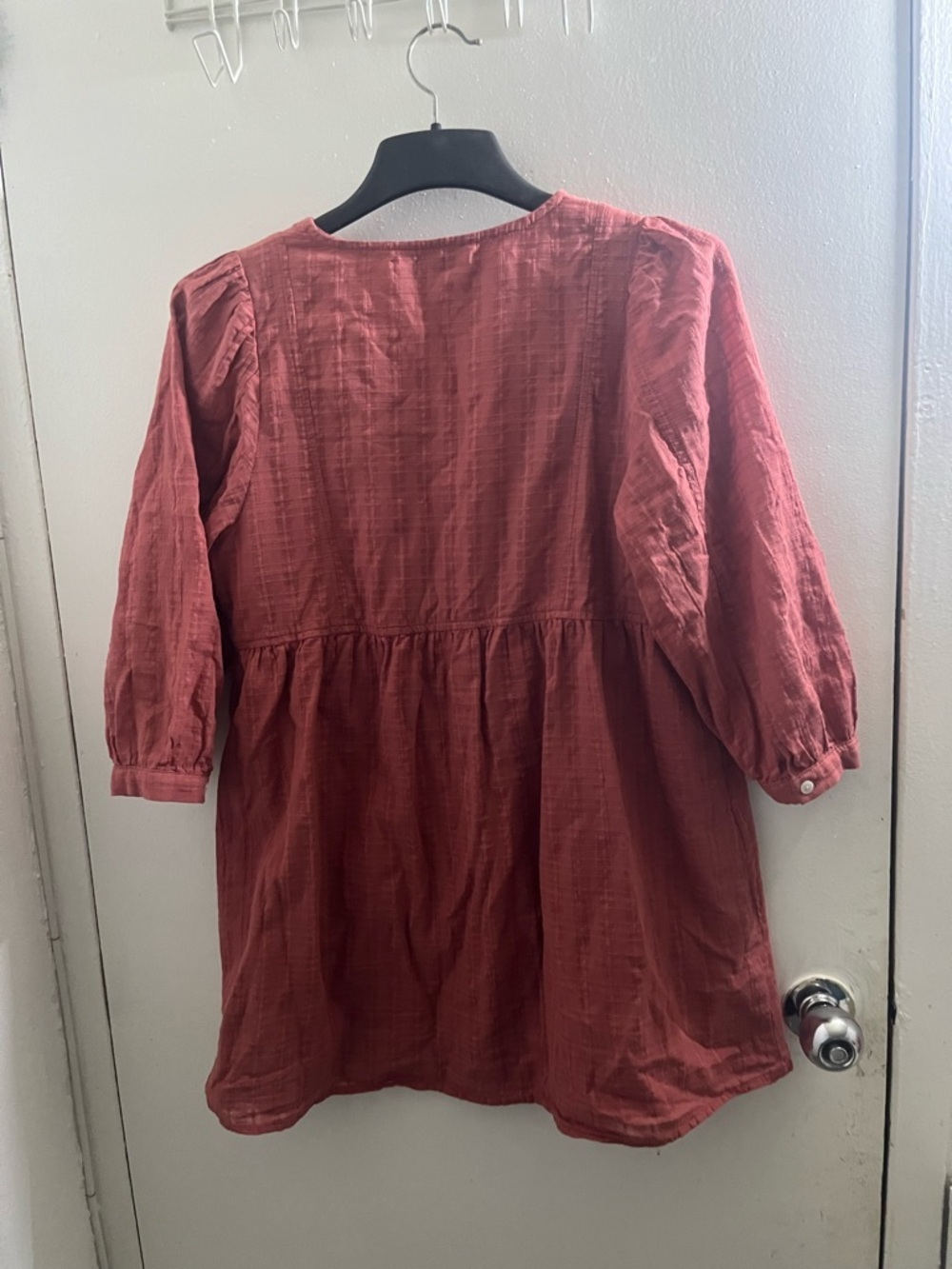 Banana Republic Brick Red Peasant Tunic dress - Picture 2 of 5